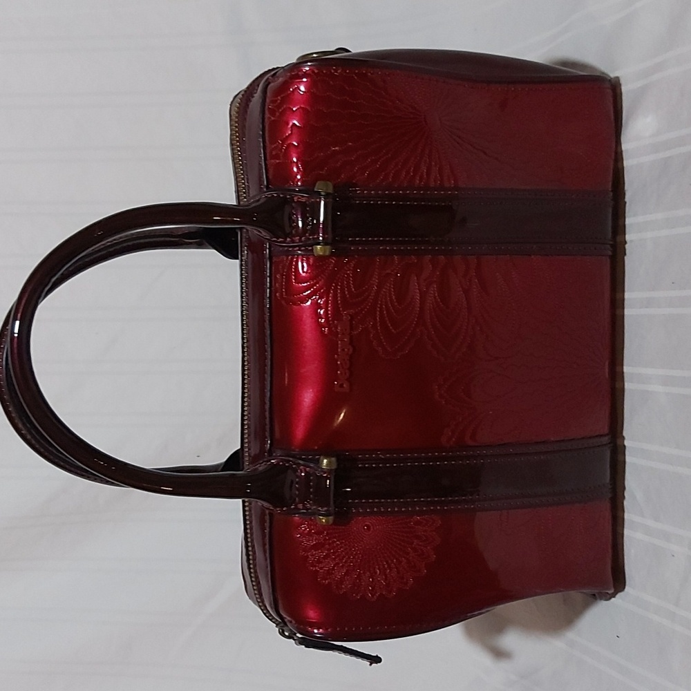Desigual Red and Brown Satchel